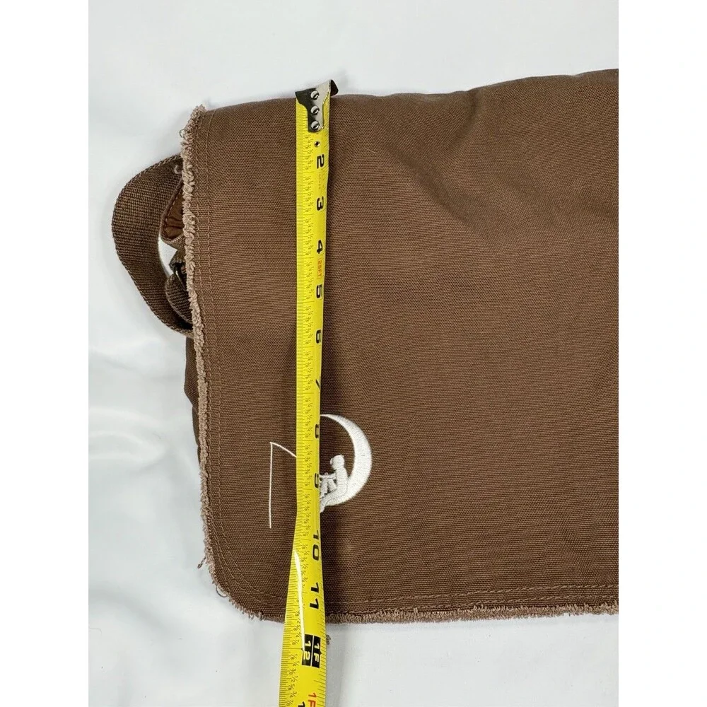 Authentic Pigment Brown Canvas Crossbody Messenger Bag Dreamworks Embroidered